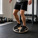 Heavy Duty 15.5" Wooden Balance Board with Non-Slip Pad for Fitness Training-1