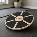 Heavy Duty 15.5" Wooden Balance Board with Non-Slip Pad for Fitness Training-2