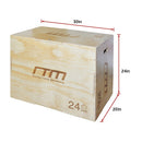 3 IN 1 Wood Plyo Games Plyometric Jump Box-12
