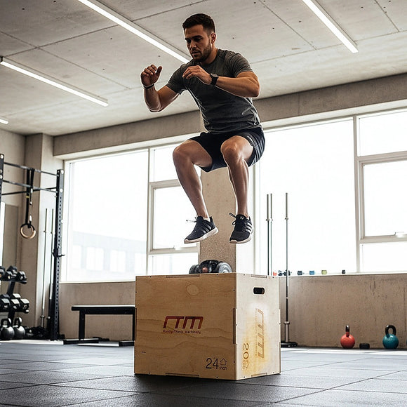 3 IN 1 Wood Plyo Games Plyometric Jump Box