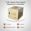 3 IN 1 Wood Plyo Games Plyometric Jump Box-8