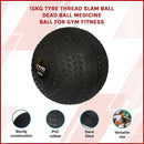 15kg Tyre Thread Slam Ball Dead Ball Medicine Ball for Gym Fitness-3