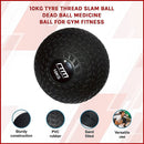 10kg Tyre Thread Slam Ball Dead Ball Medicine Ball for Gym Fitness-3