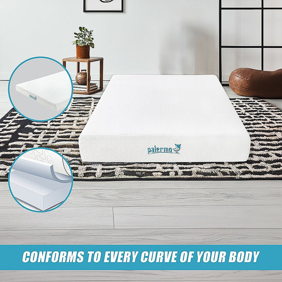 Double 25cm Gel Memory Foam Mattress – Dual-Layered Comfort with CertiPUR-US® Certified Foam