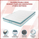 Double 20cm Hybrid Mattress – Memory Foam and Innerspring Support-3