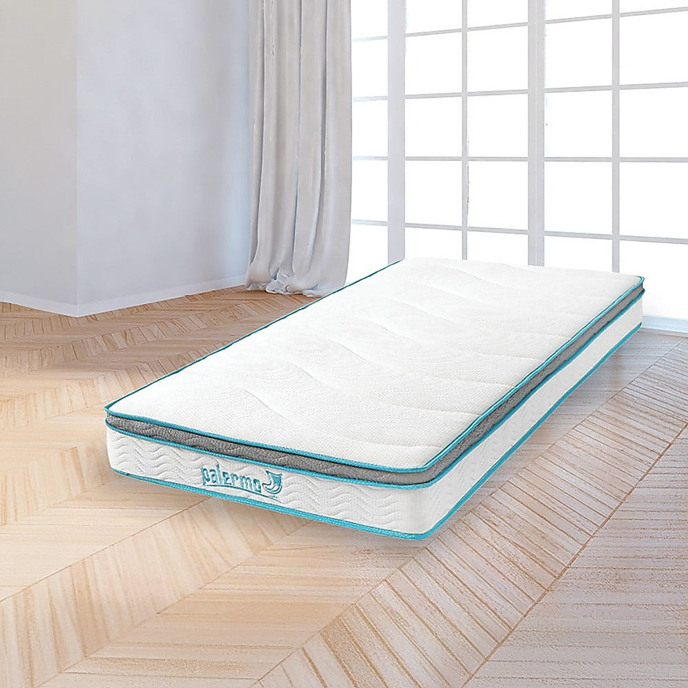 Palermo King Single 20cm Memory Foam and Innerspring Hybrid Mattress