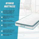 King Single 20cm Hybrid Mattress – Memory Foam and Innerspring Support-11