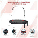 Mini Rebounder Trampoline with Adjustable Handle – Fitness Bounce Trainer-9