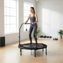 Mini Rebounder Trampoline With Handle Rail-5