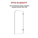 700 x 1450mm Frameless Bath Panel 10mm Glass Shower Screen By Della Francesca-4