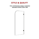 700 x 1450mm Frameless Bath Panel 10mm Glass Shower Screen By Della Francesca-4