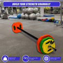20kg Standard Rubber Coloured Barbell-7