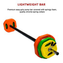 20kg Standard Rubber Coloured Barbell-9