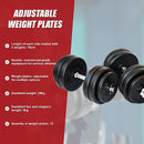30KG Dumbbell Adjustable Weight Set-10