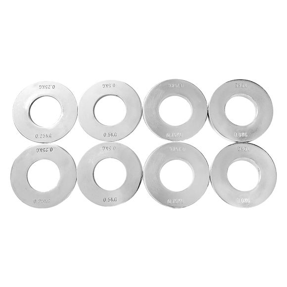 Chrome Metric Fractional Olympic Weight Plates 0.25 - 1.0kg