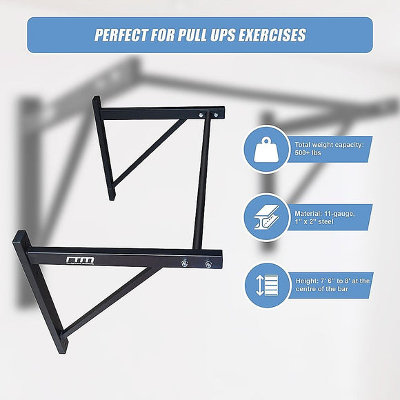 Wall Mounted Pull Up Bar – Heavy Duty Chin Up Station for Home Upper Body Training