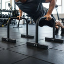 Steel Parallette Bars for Push Ups, Dips & Calisthenics Home Strength Training-2