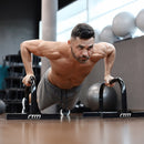 Steel Parallette Bars Push Up & Dip Workouts-2