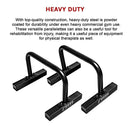 Steel Parallette Bars Push Up & Dip Workouts-10