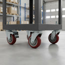 4 x 4" Heavy Duty PU Swivel Castor Wheels With Brake-8