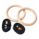 235mm Wooden Gymnastic Rings – Olympic Gym Strength Training & Fitness-2