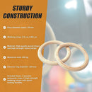 235mm Wooden Gymnastic Rings – Olympic Gym Strength Training & Fitness-9