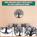 Black Tree of Life Wall Art Hanging Metal Iron Sculpture Garden 60cm-8