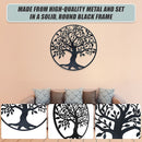 Black Tree of Life Wall Art Hanging Metal Iron Sculpture Garden 99cm-9