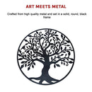 Black Tree of Life Wall Art Hanging Metal Iron Sculpture Garden 99cm-11