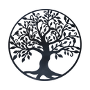 Black Tree of Life Wall Art Hanging Metal Iron Sculpture Garden 99cm-1