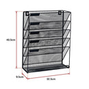 Wall Mount 6 Pocket Hanging File Sorter Organizer Folder Holder Rack Storage-14