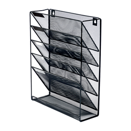 Wall Mount 6 Pocket Hanging File Sorter Organizer Folder Holder Rack Storage
