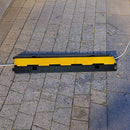 3pcs 2-Cable Rubber Electrical Wire Cover Heavy Duty Protector Dual Channel-2