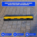 3pcs 2-Cable Rubber Electrical Wire Cover Heavy Duty Protector Dual Channel-5