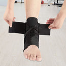 Ankle Brace – Medium Black Ankle Stabiliser with Figure-8 Straps-1