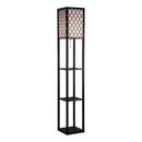 Shelf Floor Lamp - Shade Diffused Light Source with Open-Box Shelves-1