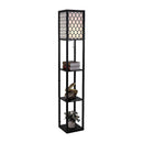 Shelf Floor Lamp - Shade Diffused Light Source with Open-Box Shelves-6