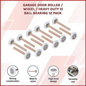 Garage Door Roller / Wheel / Heavy-duty 13 Ball Bearing 12 Pack - 0