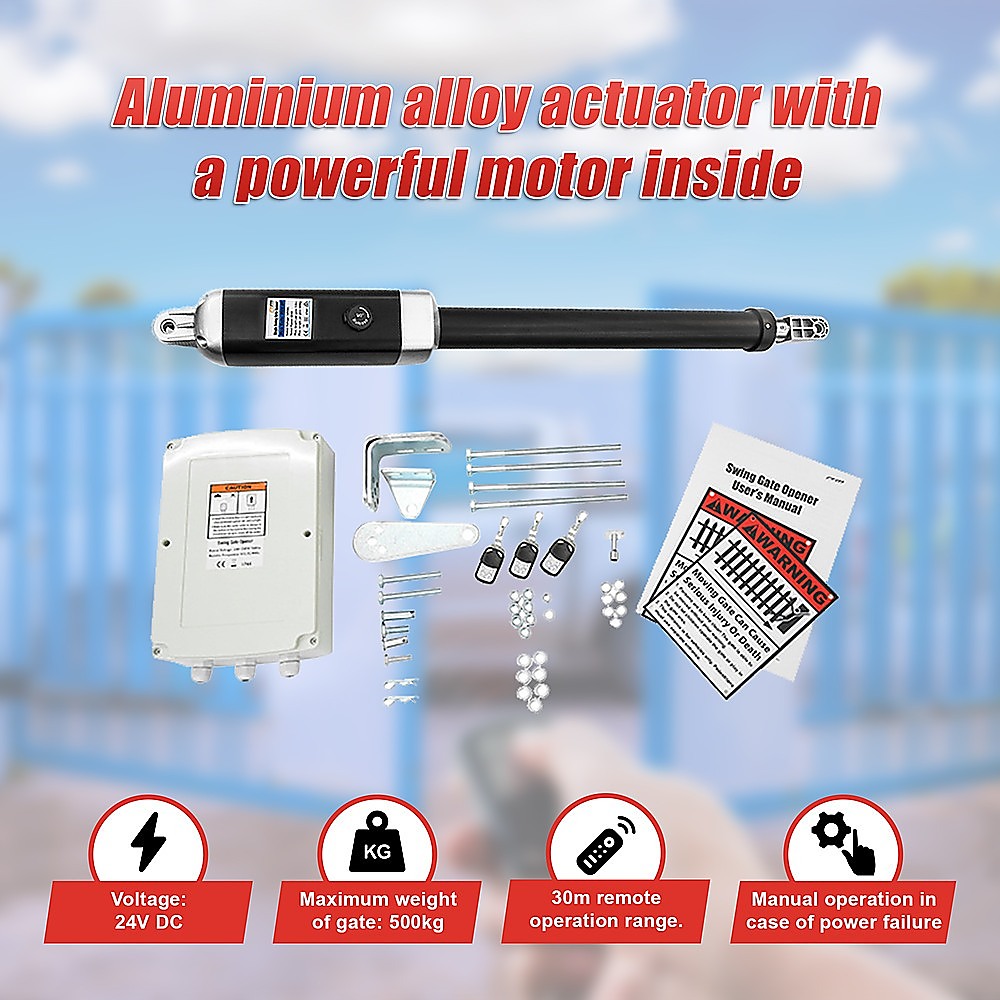 500KG Single Swing Auto Motor Remote Gate Opener