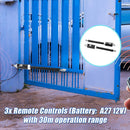 1200KG 20W Solar Double Swing Auto Motor Remote Gate Opener-5