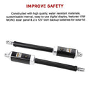 1200KG 20W Solar Double Swing Auto Motor Remote Gate Opener-12