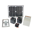 1200KG 10W Solar Double Swing Auto Motor Remote Gate Opener-4