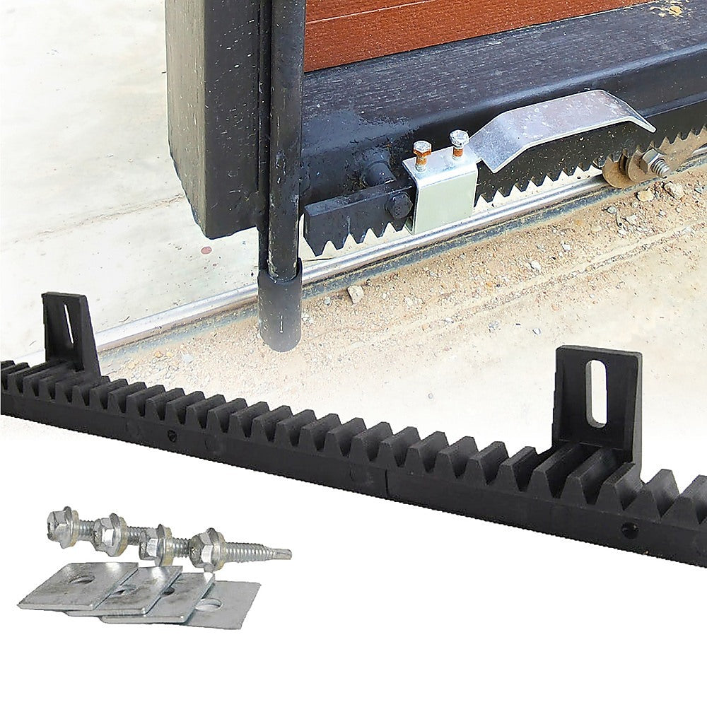 Sliding Gate Hardware Accessories Kit - 4m Gear Rack Track - 0