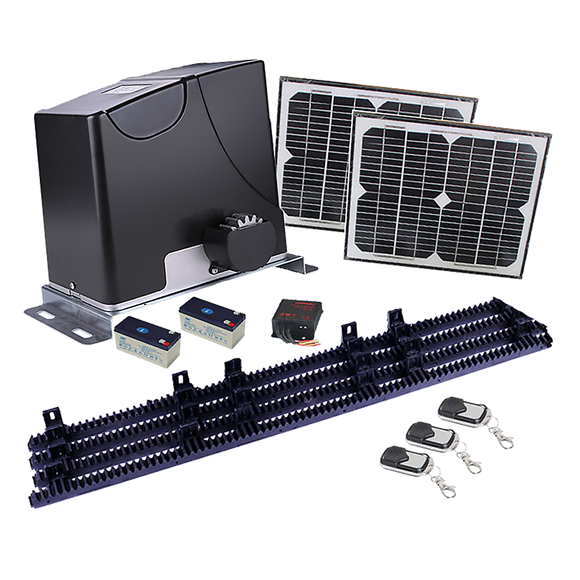 Automatic Sliding Gate Opener – 1000KG Slide Gate Opener with 20w Solar Kit