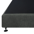 Palermo Queen Ensemble Bed Base Platinum Graphite Linen Fabric-5