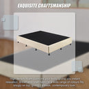 Palermo Queen Ensemble Bed Base Platinum Natural Sand Linen Fabric-11