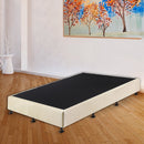 Palermo Queen Ensemble Bed Base Platinum Natural Sand Linen Fabric-9