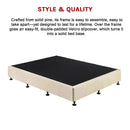 Palermo Queen Ensemble Bed Base Platinum Natural Sand Linen Fabric-13