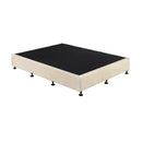 Palermo King Single Ensemble Bed Base Platinum Natural Sand Linen Fabric-2