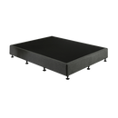 Palermo King Single Ensemble Bed Base Platinum Graphite Linen Fabric-1